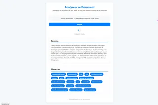 Sortie frontend générée par Gemini Cli